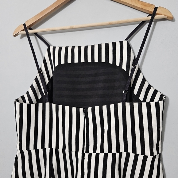 Bec + Bridge Black and White Stripe Fit n Flare Mini Dress - Picture 9 of 12